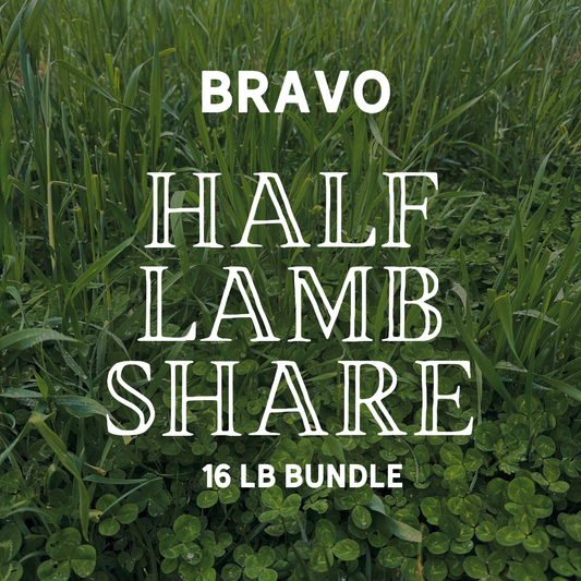 Half Lamb Share - 16 lb bundle of delicious local LAMB