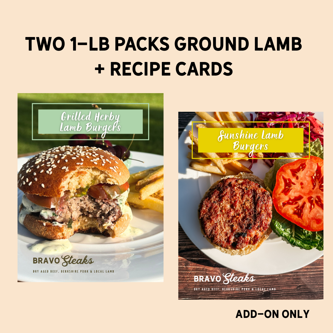 2 LBS of Ground Lamb (Add-on Only!) + Recipe Cards
