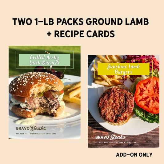 2 LBS of Ground Lamb (Add-on Only!) + Recipe Cards