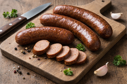 Smoked Pork Kielbasa Links – 8 Links, Packed in Two 1 lb Packs