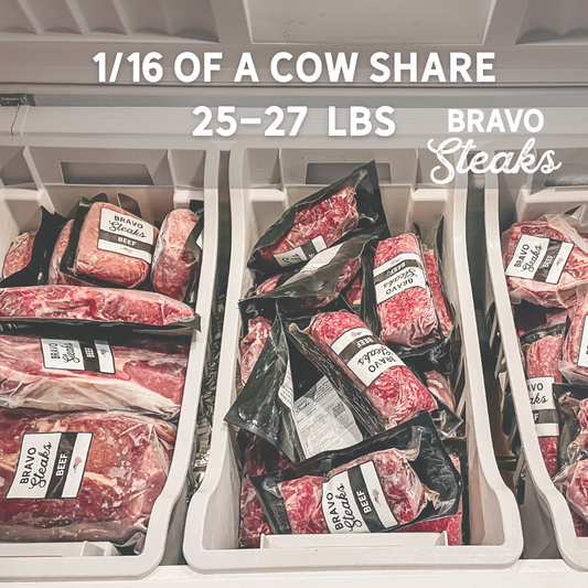 1/16th of a COW SHARE - ships FREE to NC, SC, and VA!