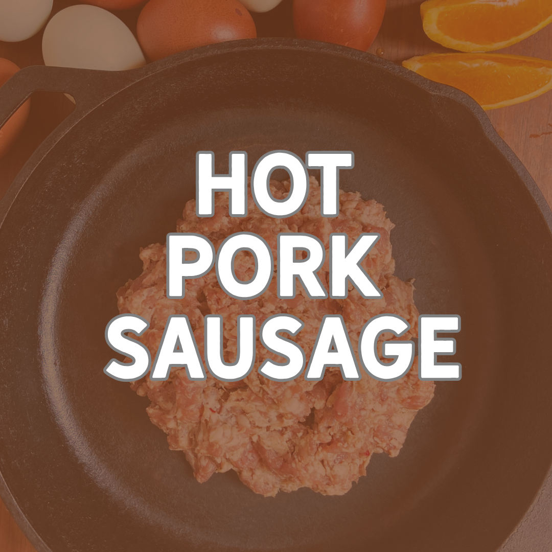 Hot Pork Breakfast Sausage (Two 1 lb Packages)